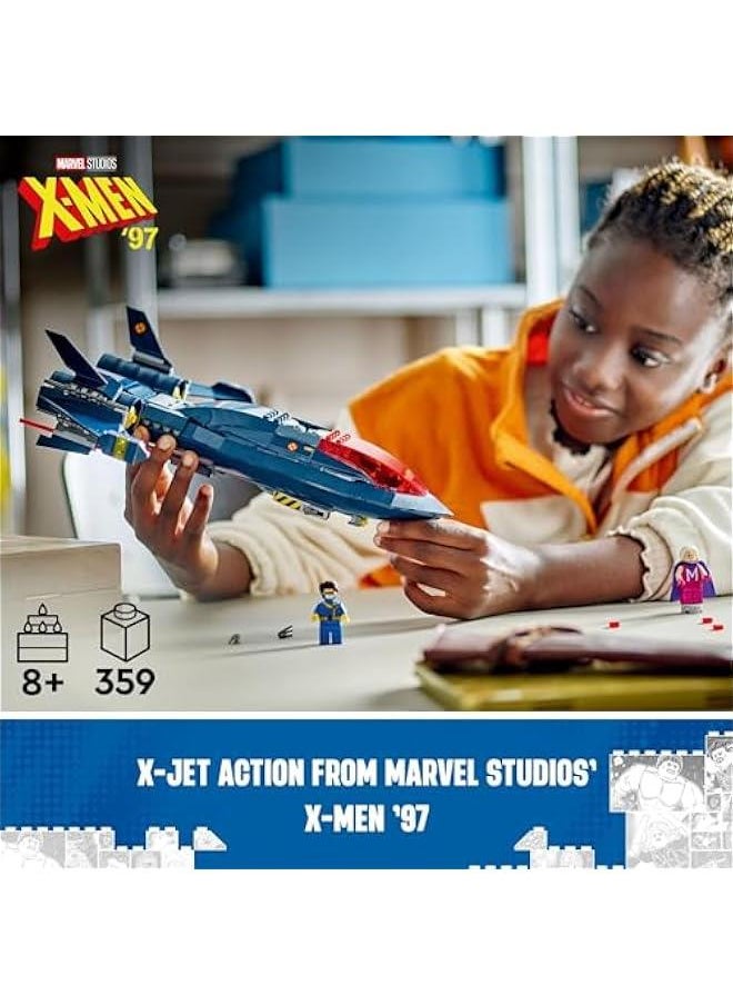 Arabest Marvel X-Men X-Jet Toy - Building Toy from X-Men '97 for Boys & Girls, Ages 8+ - Model Kit for Display and Play with 4 Minifigures - Gift Idea for Marvel Fans - 76281  - Image 2