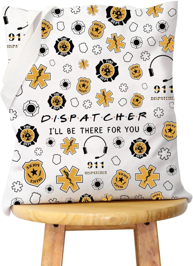 WCGXKO WCGXKO Dispatcher Gift Emergency Services Dispatcher Gift I'll Be There For You Zipper Pouch Makeup Bag (DISPATCHER tote)