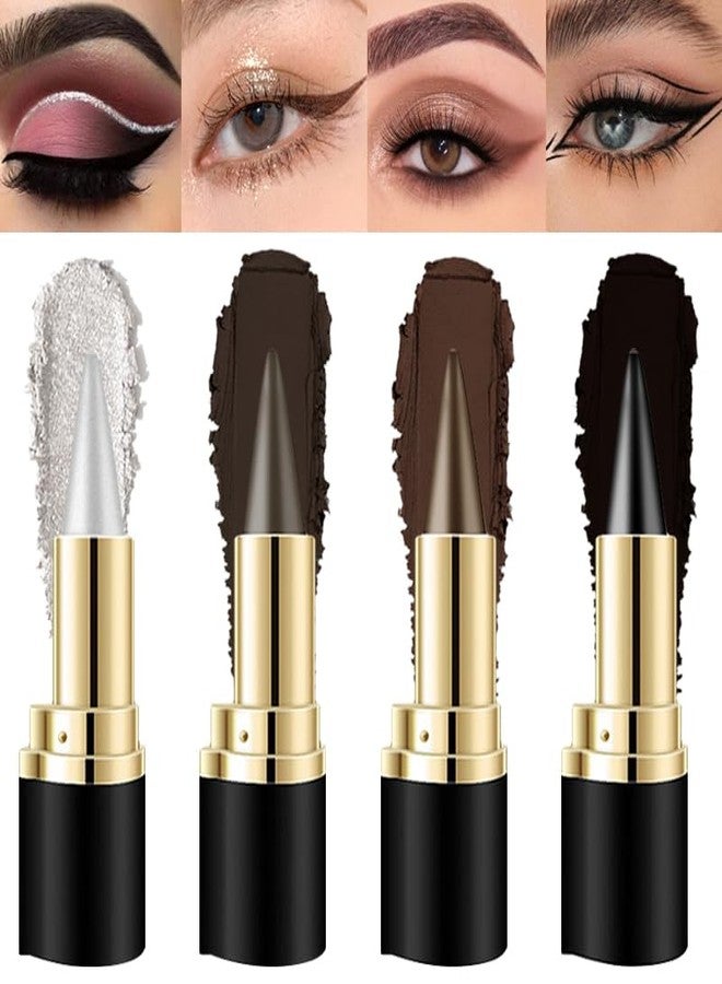 BANGFENG 2Pcs Ultra-Pigmented Black&Brown Eyeliner - delineador de ojos for Bold, Goth-Inspired Looks, Waterproof & Smudge-Proof Formula, Long-Lasting & Intense Color for Dramatic and Smoky Eyes Makeup - Image 2