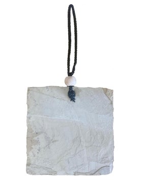 NIKSANG NIKSANG Chipped Natural Slate Stone Engraved SCORPION Zodiac Sign 145 cm x 145 cm Beige  - Image 2