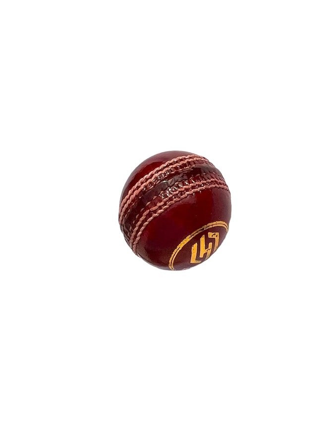HYORTS 2 Pieces Hand Stitched Bat-Friendly Leather Cricket Ball Pack of 1 - Image 2