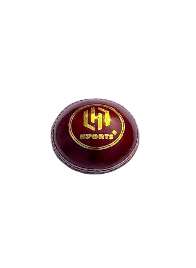 HYORTS 2 Pieces Hand Stitched Bat-Friendly Leather Cricket Ball Pack of 1 - Image 1