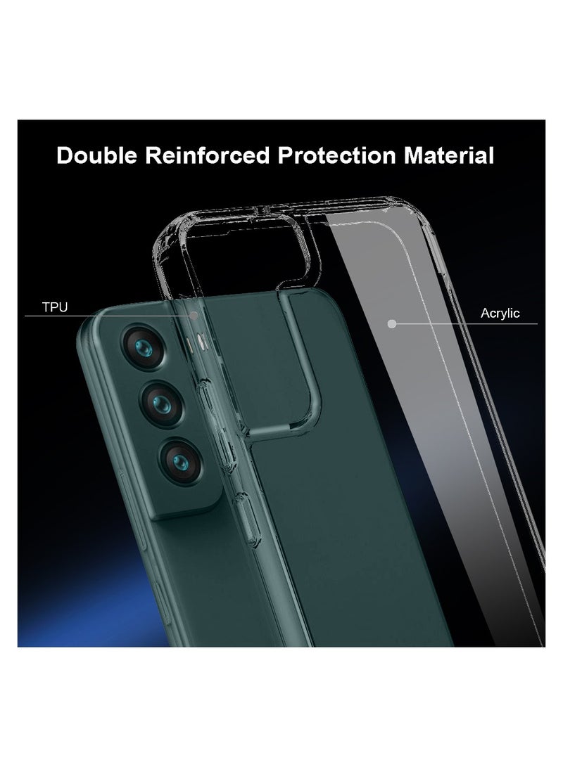 برايميت جراب حماية سامسونج اس 23 بلس شفاف كريستالي ذو حواف منحنيه مقاومه للصدمات و ضد الخدش ومضاد للاصفرار كفر حافظة متوافق مع سامسونج اس23 بلس شفاف ناصع كرستال. - Image 2