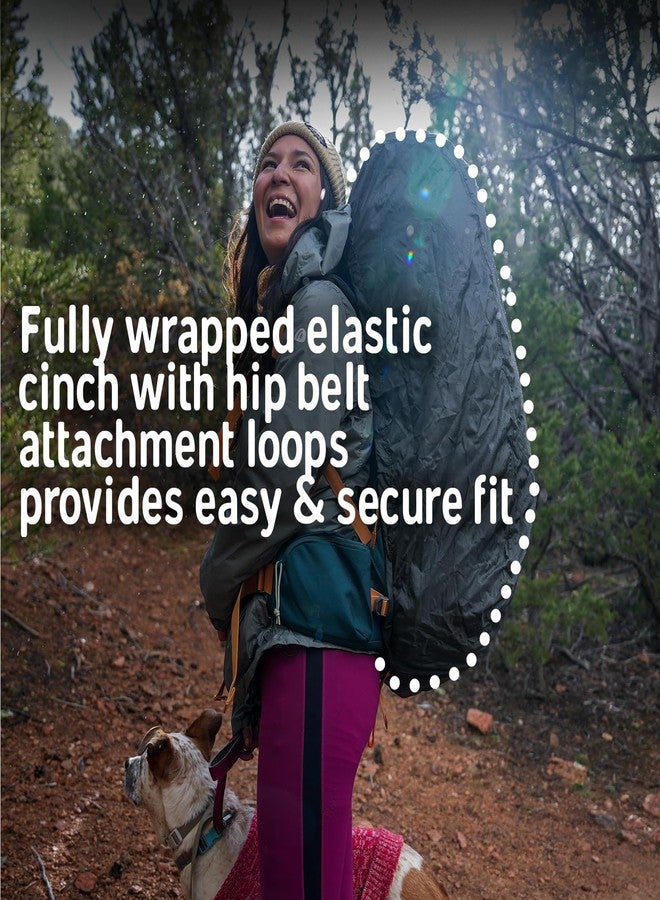 Kelty Backpack Rain Cover, Water Proof Cover for Hiking and Backpacking Packs 30 to 105 Liters, Elastic Cinch, Integrated Stuff Pocket, 2024 Update (Large (55-75L)) - Image 3