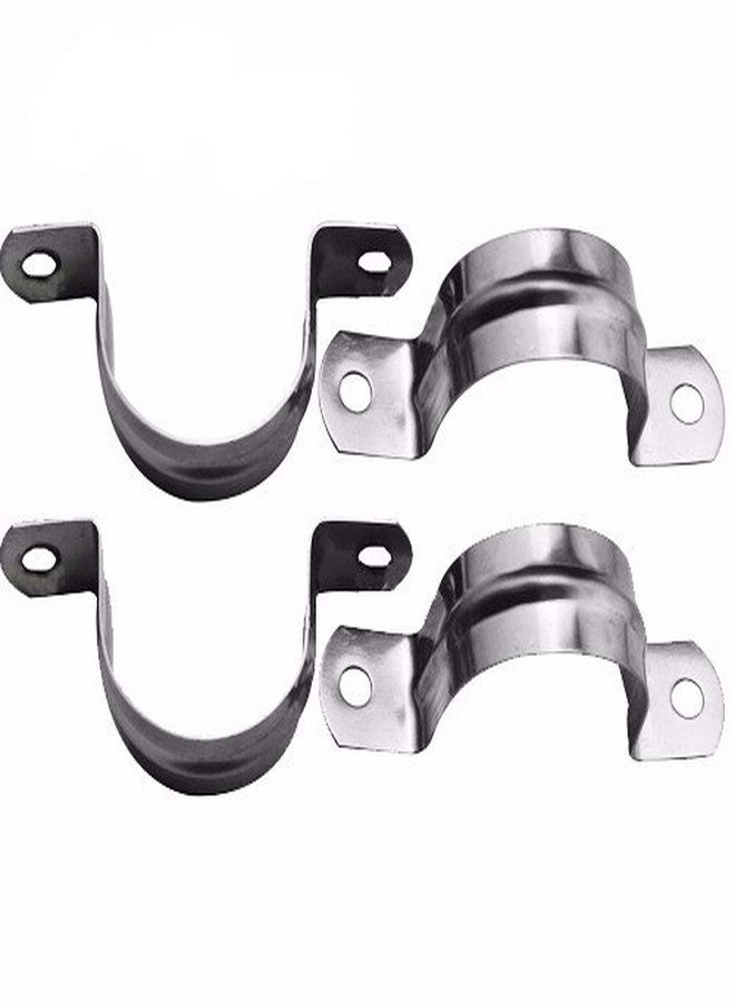Wideskall® 1" inch Heavy Duty Pipe Tube Conduit Steel Hanger U Strap Clamps Clip w/Screws (Pack of 4) - Image 2