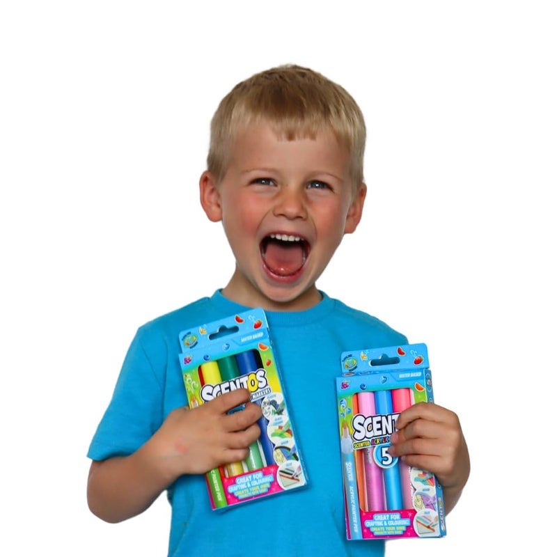 Scentos Classic Scented Markers for Kids Ages 4-8 - Colored Markers for School - Coloring Book Markers By Fratelli (Acrylic Markers 5s) - Image 5