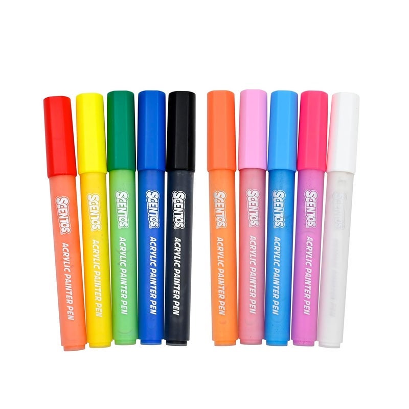 Scentos Classic Scented Markers for Kids Ages 4-8 - Colored Markers for School - Coloring Book Markers By Fratelli (Acrylic Markers 5s) - Image 2