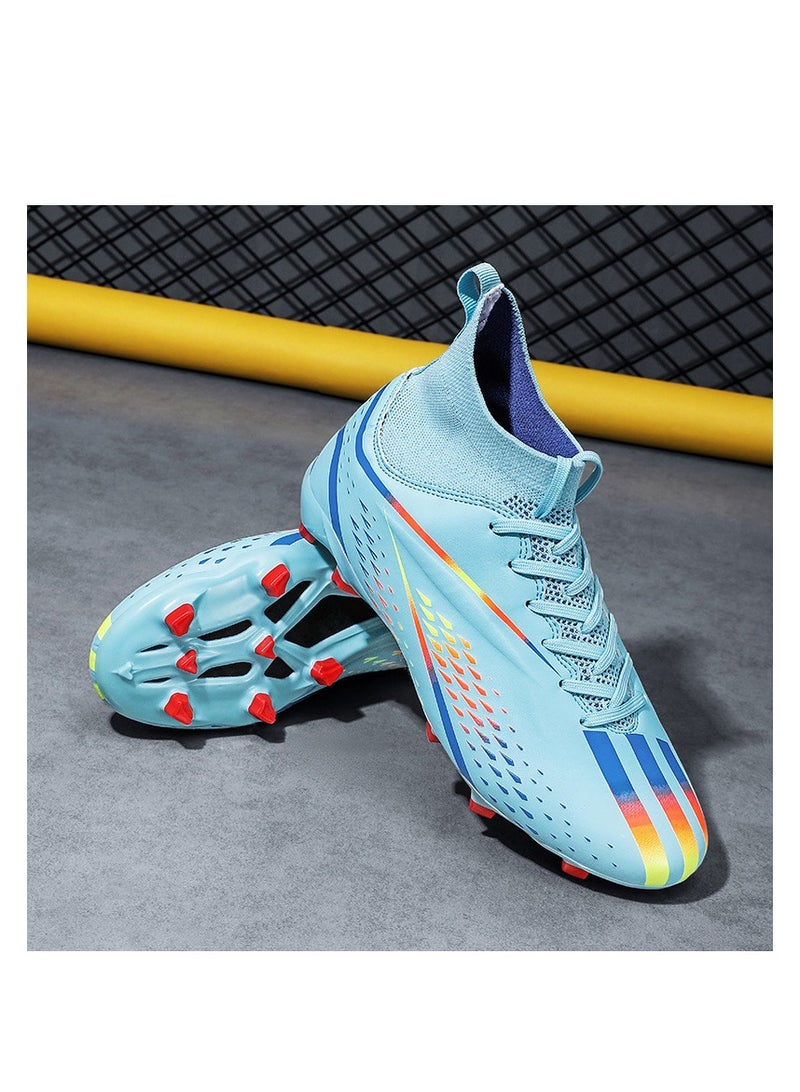 xozgdovg Spike Sneakers TF Training Shoes Football Shoes Non-slip (Spike Bright Moon)36  - Image 1