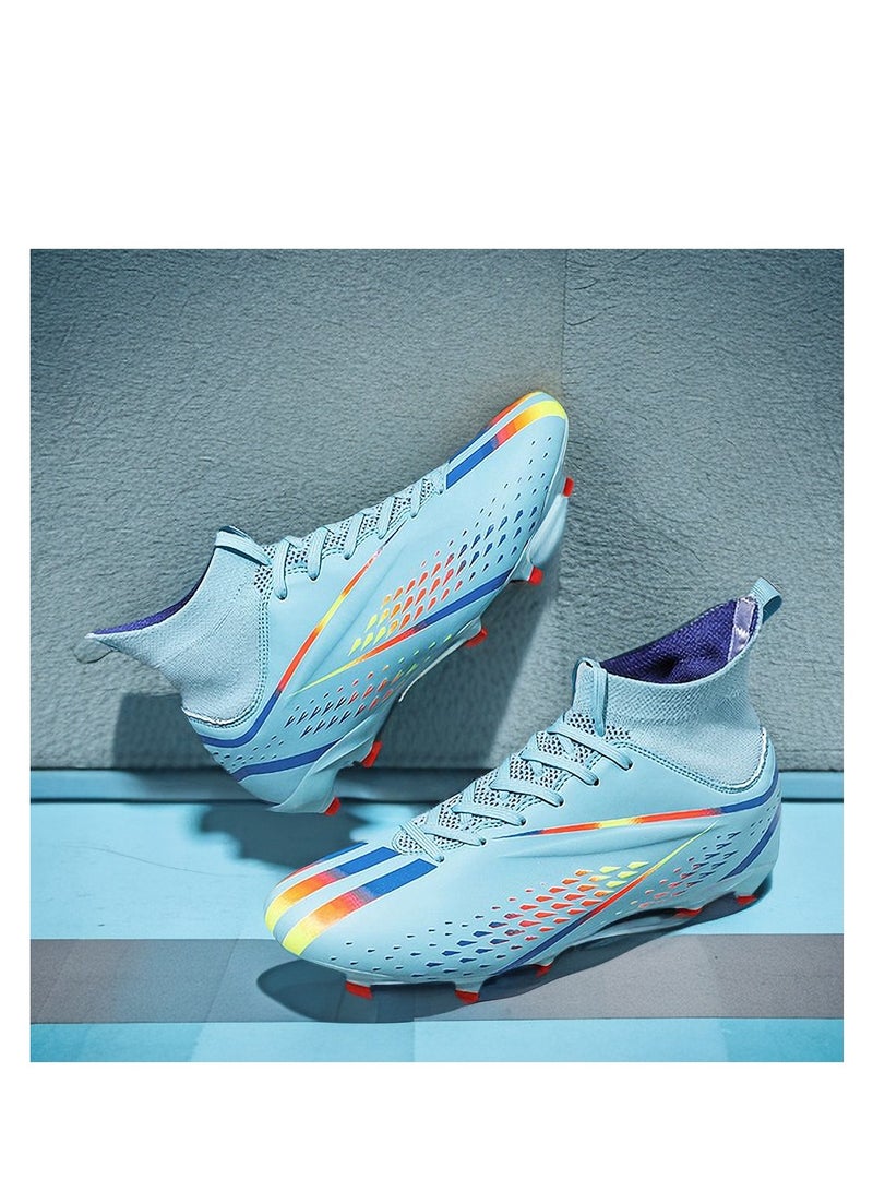 xozgdovg Spike Sneakers TF Training Shoes Football Shoes Non-slip (Spike Bright Moon)36  - Image 2