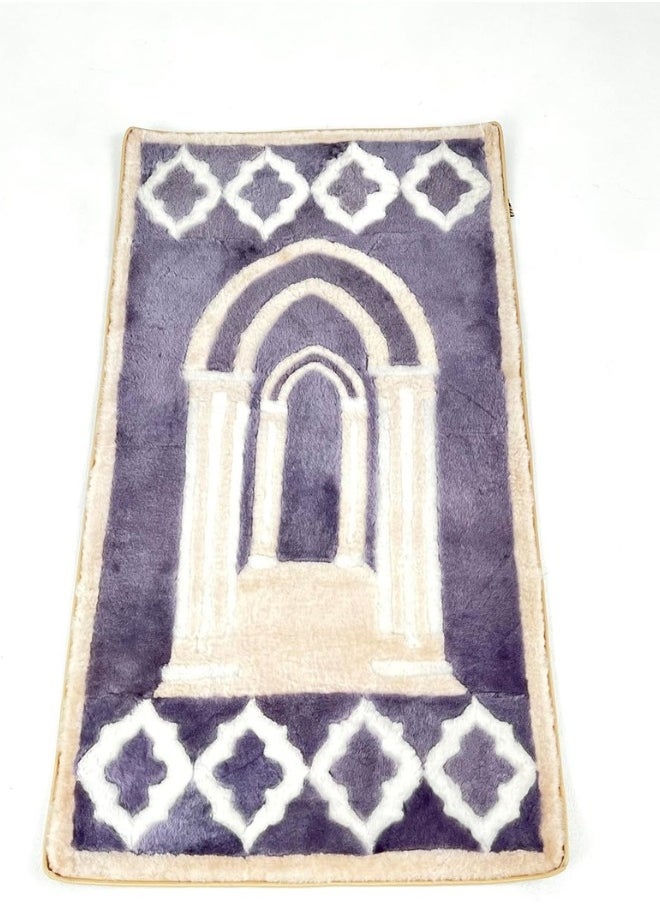 MySheep - Muslim Prayer Rug  Non Slip Natural Sheepskin Islamic Mat Handmade Thick Large Padded Sajadah Soft Luxury For Eid Al-Fitr Travel Home - Image 1