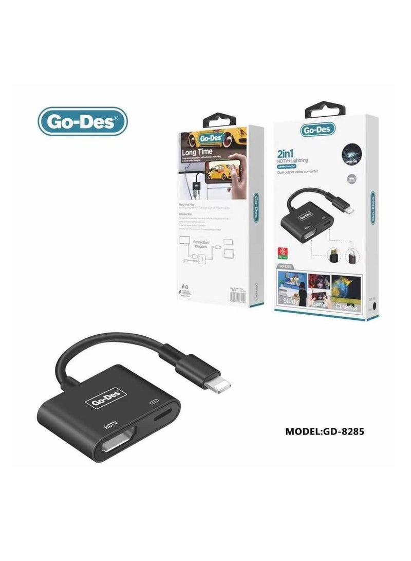 Go-Des GD-8285 HDTV+Lightning Converter - Image 1