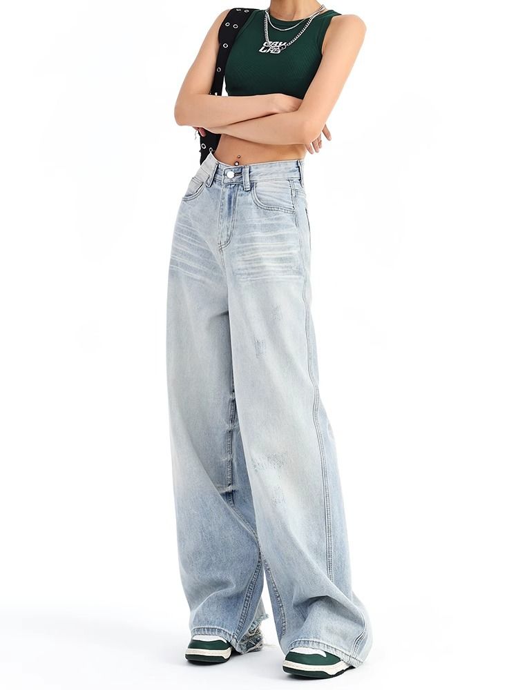 Vintage Classic European-American Design Daily Commute Jeans  Size_S - Image 1
