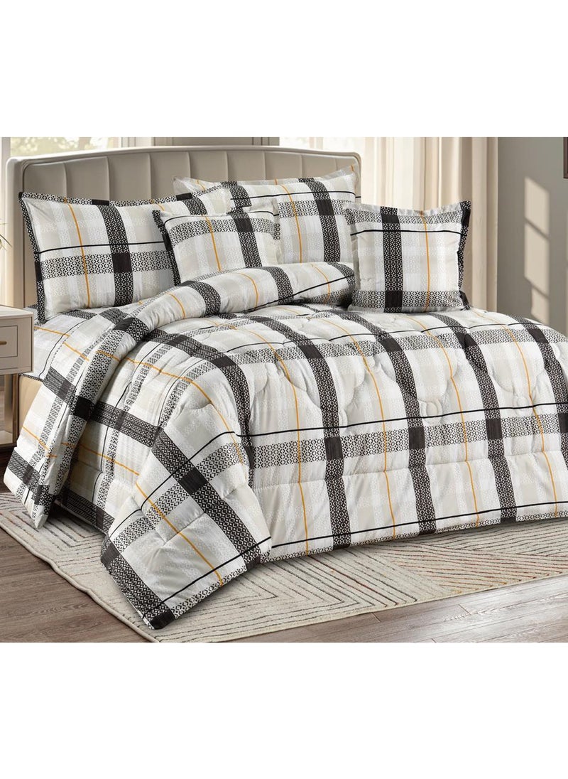 Miral 4-Piece One-and-a-Half Bed Comforter Set – Soft Printed Quilt with Full Fitted Sheet and Pillow Covers – Size 160×210 cm  - Image 2