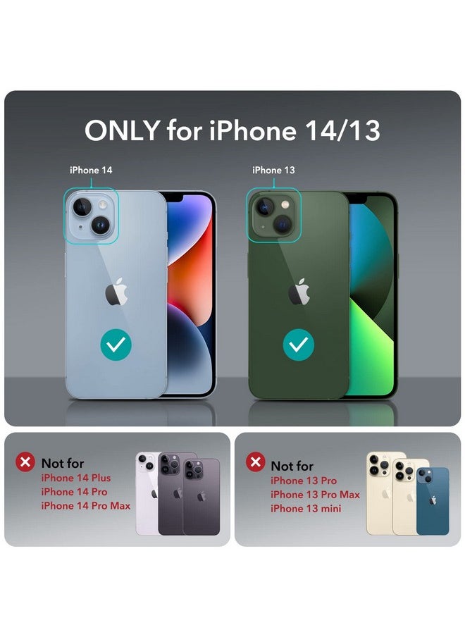 اي اس ار غطاء ESR لهاتف iPhone 13/14، حماية من السقوط بدرجة عسكرية، زوايا حماية هوائية مقاومة للصدمات، غطاء هاتف من مادة TPU، مضاد للاصفرار، مقاوم للخدش، جراب خلفي صلب من الأكريليك، أسود غير لامع  - Image 2