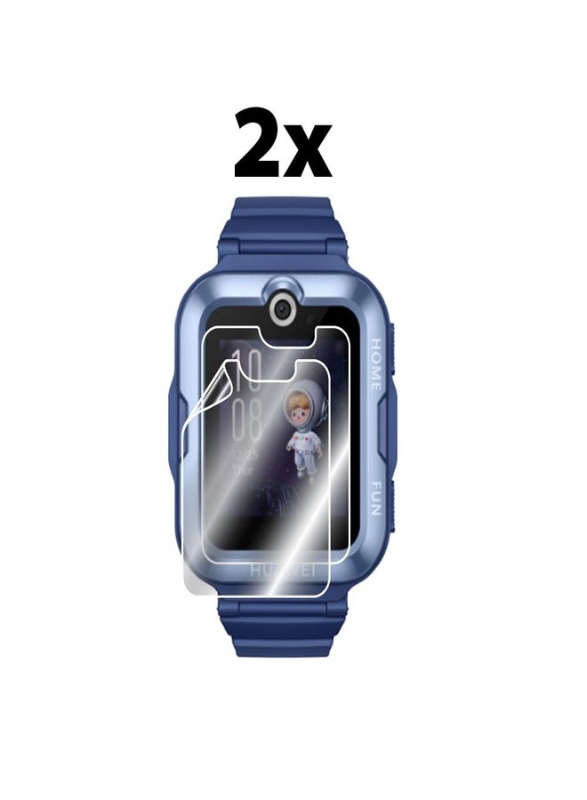 IPG for HUAWEI WATCH KIDS 4 Pro Watch Hydrogel Screen Protector (2 Units) Invisible HD Clear Film Anti Scratch Guard-Smooth/Self-Healing/Bubble Free for Hua4Pro - Image 2