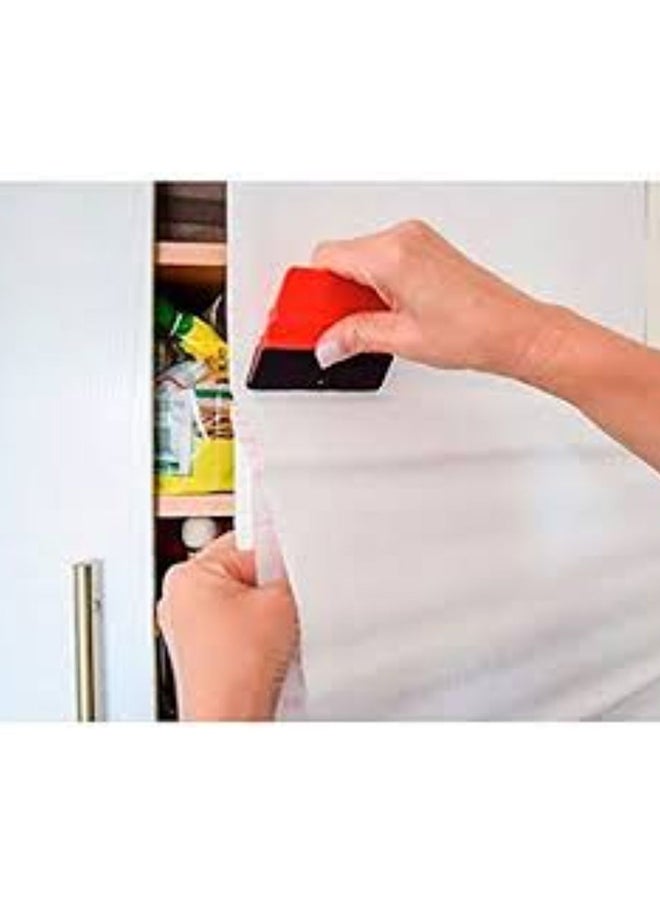 d-c-fix 346-0011 Decorative Self-Adhesive Film, Glossy White, 17" x 78" Roll - Image 2