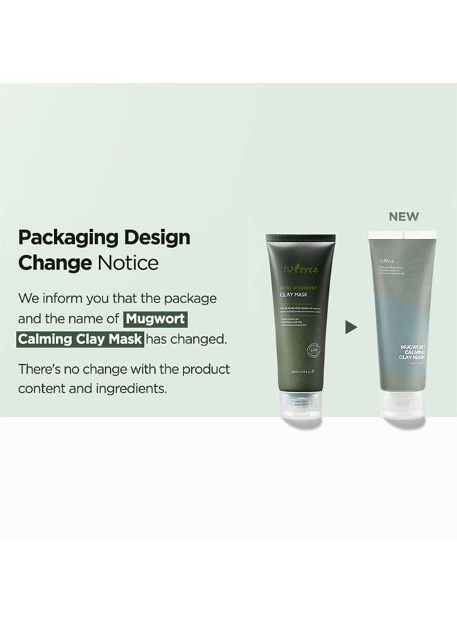 IsNtree قناع الطين المهدئ من ISNTREE Mugwort 100 مل 3.38 أونصة سائلة | تحكم فعال في إفراز الدهون | يقشر البشرة الخشنة - Image 2