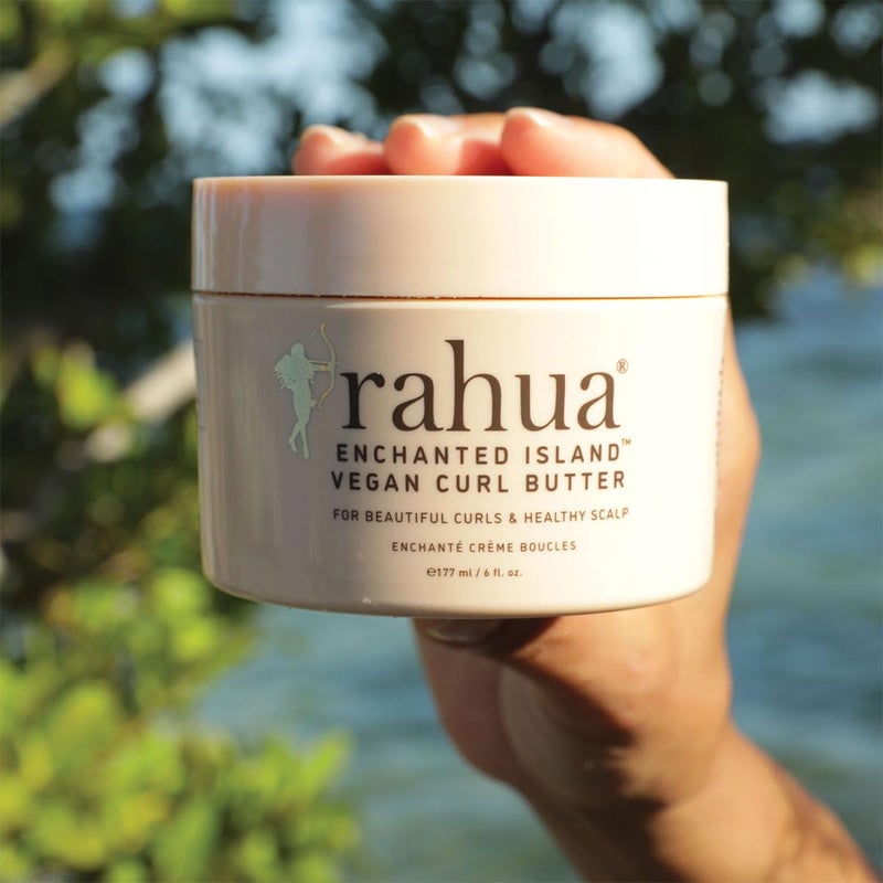 Rahua Enchanted Island Curl Butter, Vegan Leave-In Defining Cream for All Curl Types, Hydrating Butter for Frizz Control, Moisture & Shine, Hair Care with Organic Coconut & Guava Aroma, 6 Fl Oz - Image 4