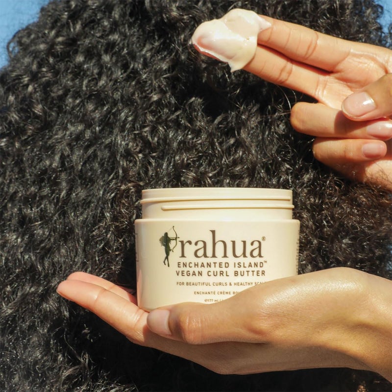 Rahua Enchanted Island Curl Butter, Vegan Leave-In Defining Cream for All Curl Types, Hydrating Butter for Frizz Control, Moisture & Shine, Hair Care with Organic Coconut & Guava Aroma, 6 Fl Oz - Image 5