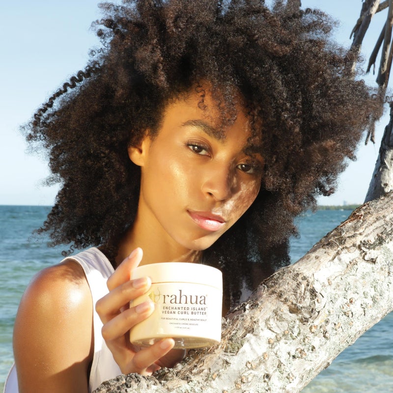 Rahua Enchanted Island Curl Butter, Vegan Leave-In Defining Cream for All Curl Types, Hydrating Butter for Frizz Control, Moisture & Shine, Hair Care with Organic Coconut & Guava Aroma, 6 Fl Oz - Image 3