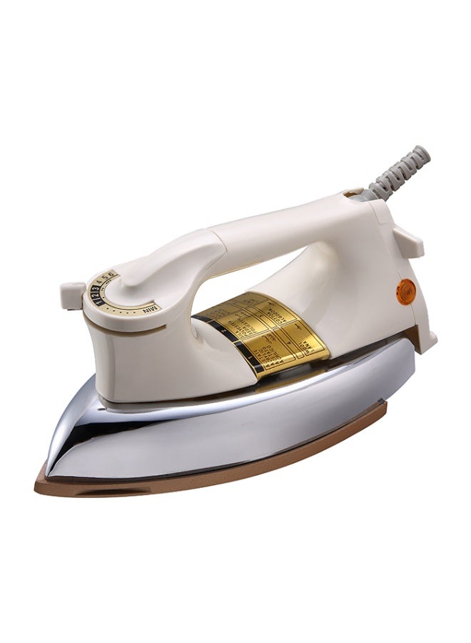 OLYMPIA Heavy Duty 1000 Watts Dry Iron with Non-Stick Golden Teflon Soleplate, Adjustable Temperature Dial, Flexible 360 Degree Swivel Power Cord and Reliable Fast Heating Performance for Fabrics, Tailors and Everyday Home Use - Image 2