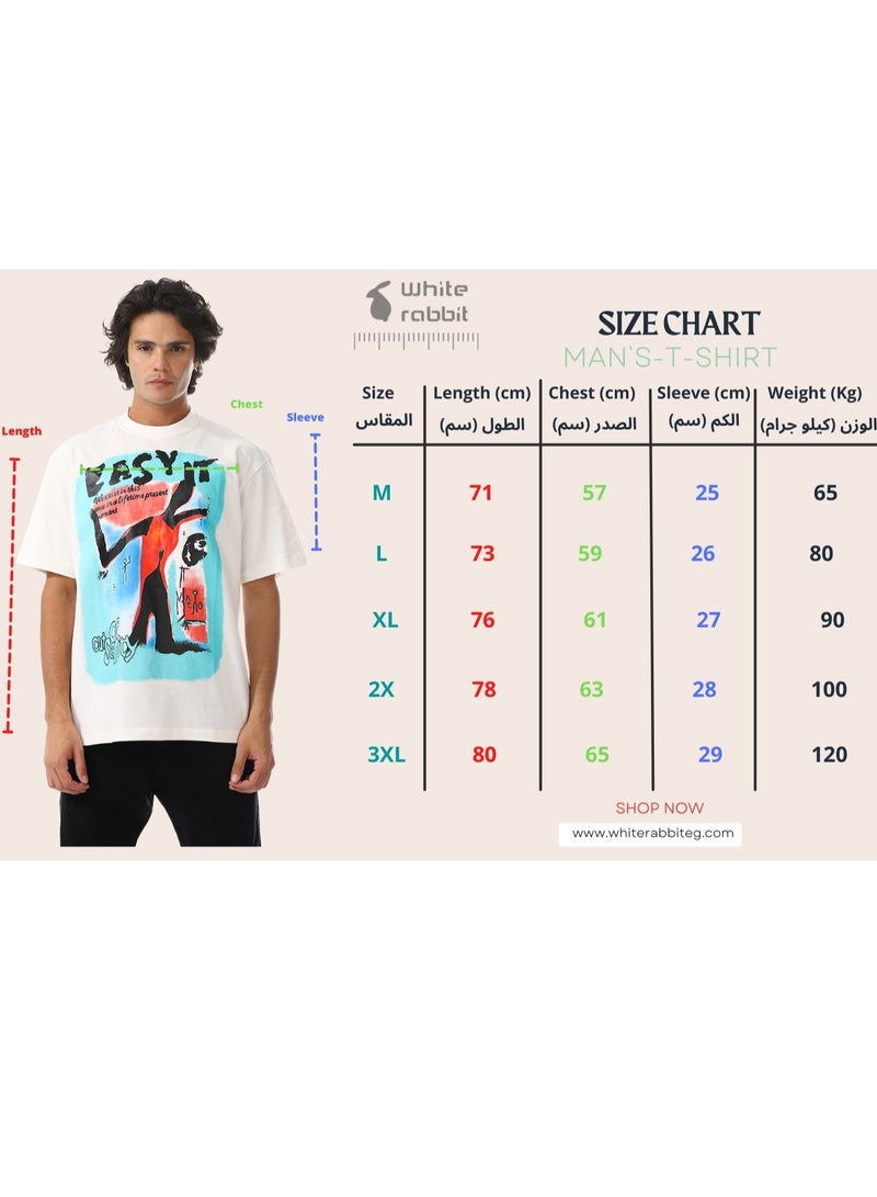 WHITE RABBIT Slip On Oversized Cotton T-Shirt  - Image 5