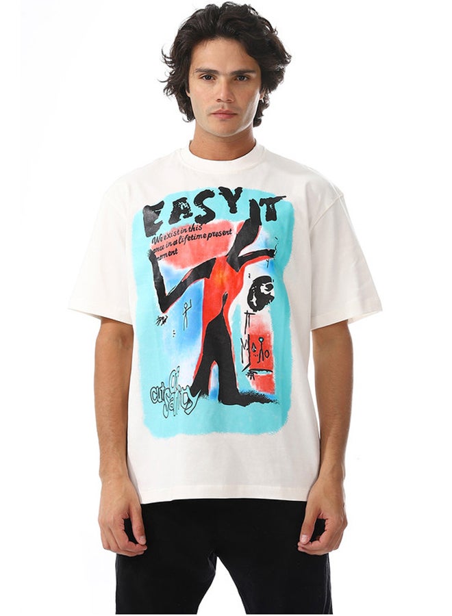 WHITE RABBIT Slip On Oversized Cotton T-Shirt  - Image 1