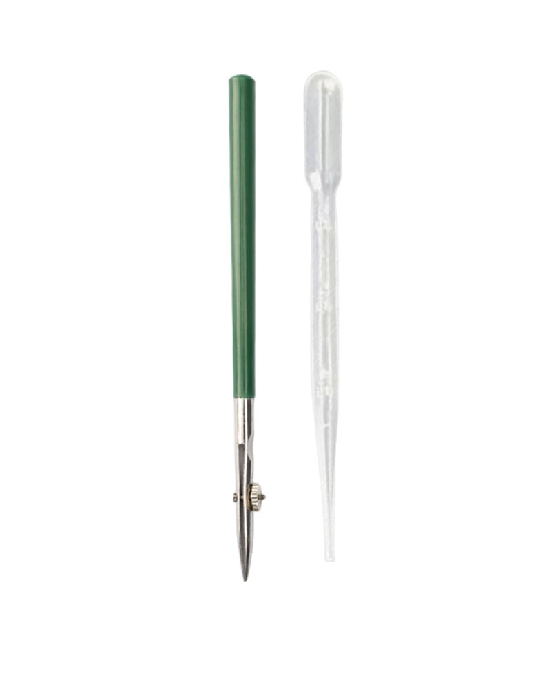 KalamkariX 2 PCS Masking Fluid Pen, Pen Ink Lines Masking, Adjustable Art Ruling for Comics, Watercolor Painting, Calligraphy, Fine Art Drawing, Duckbill Nib Design with Dropper Included - Image 1