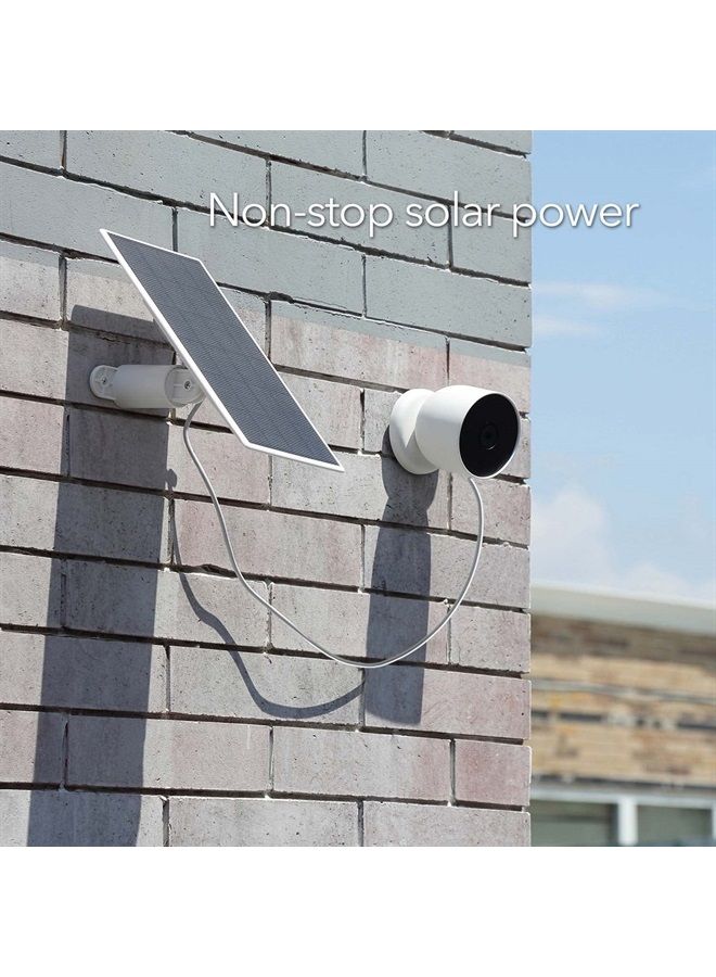 Wasserstein Solar Panel for Google Nest Cam Outdoor or Indoor, Battery - 2.5W Solar Power - Made for Google Nest - Image 2