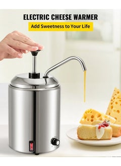 Grace Cheese Warmer 2.5L Stainless Steel Cheese Dispenser 30-110℃ Cheese Warmer with Pump Temp Adjustable for Hot Fudge Cheese Caramel Butter  - Image 2