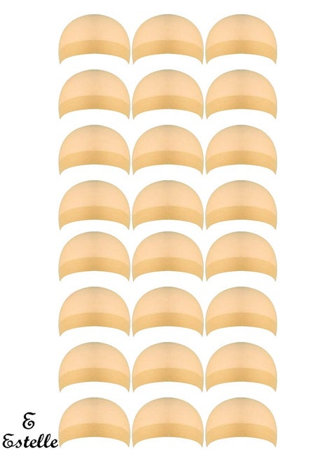 24 Pcs 12 Pack Nylon Wig Caps for Women and Men
