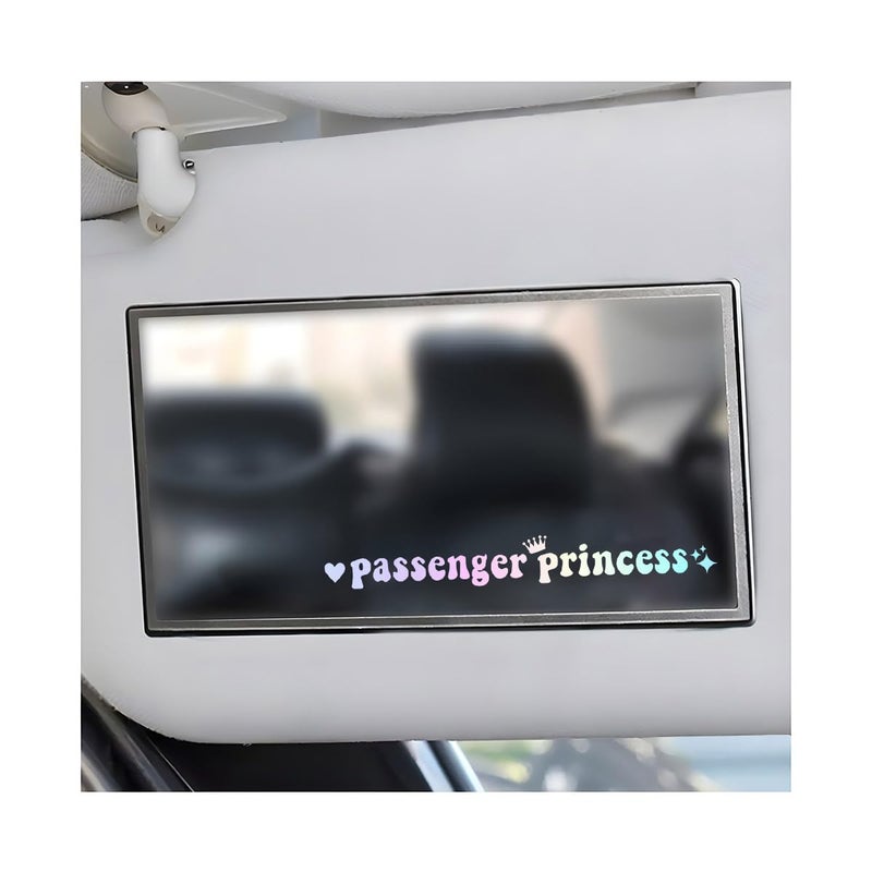Yourkar Passenger Princess Sticker Cute Stickers for Car Window Rearview Mirror Girls Automotive Window Rearview Mirror Decoration Stickers Universal Car Accessories Colorful Short - Image 3