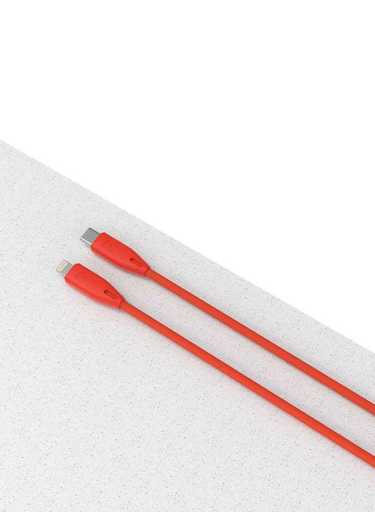 باورولوجي شاحن ايفون كابل شحن سريع ، يو اس بي-سي إلى لايتنينج 2 متر ، شحن سريع وآمن متوافق مع ايفون 14 برو ماكس / 14 برو / 14 برو ماكس / 13 برو / 12 ميني / 11 / اكس اس اند مور-احمر - Image 4