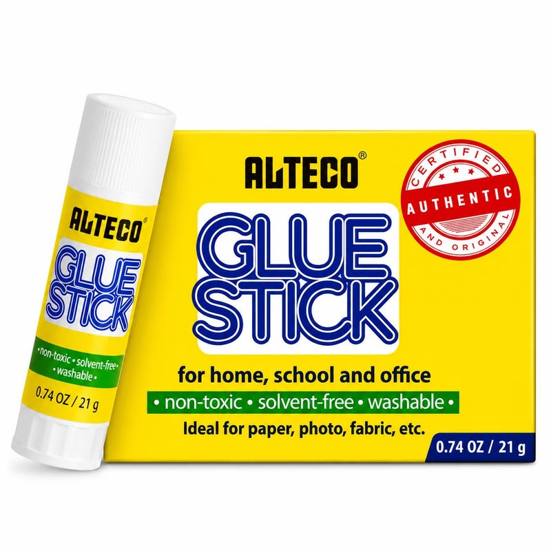 Alteco Glue Stick, 21g – Non-Toxic, Washable Adhesive for Paper and Craft Use - Image 2
