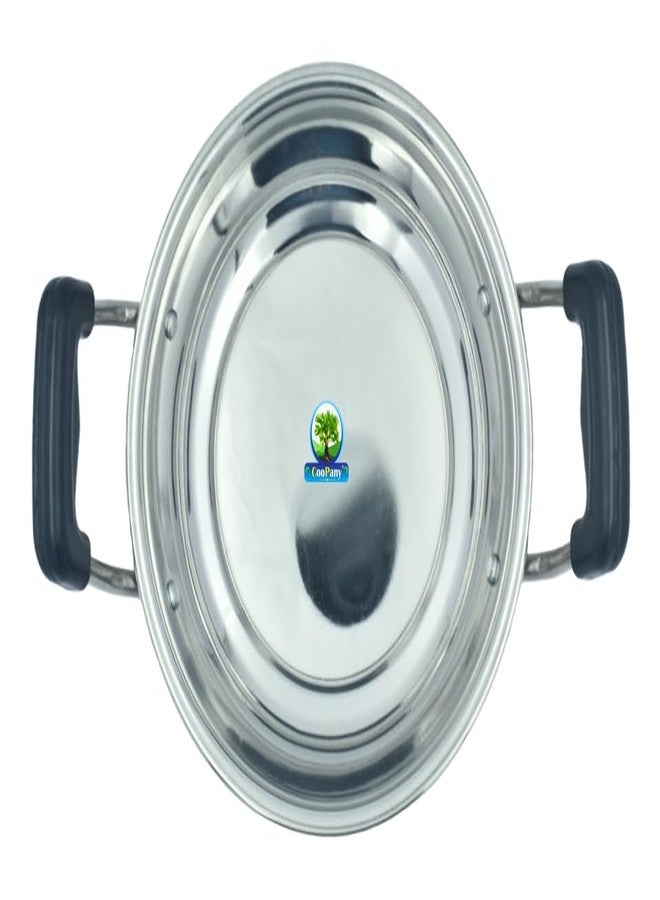 CooPany مقلاة كاداي متعددة الأغراض من الفولاذ المقاوم للصدأ من CooPany®، قطرها 10 بوصات (25 سم). - Image 2