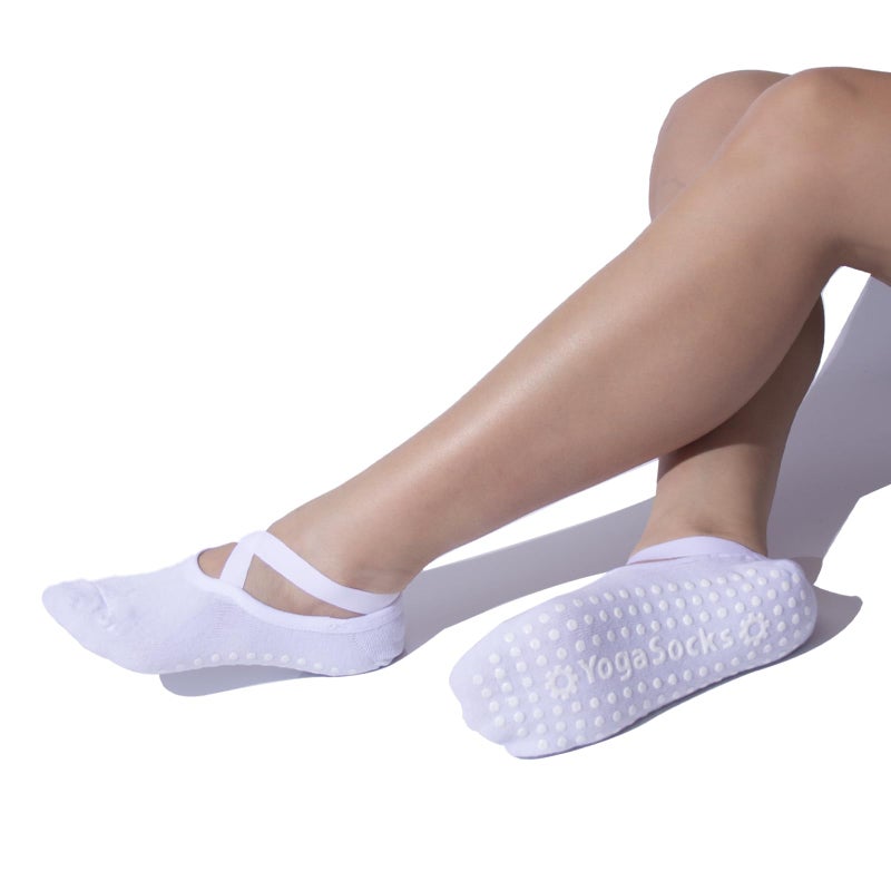 Tergy 6 Pairs Yoga Socks with Grip for Women Anti Skid Gripper No Slip Socks for Pilates, Barre, Dance,Yoga (US, Alpha (Alpha), One Size, Regular, 6 Pairs Mixed) - Image 5