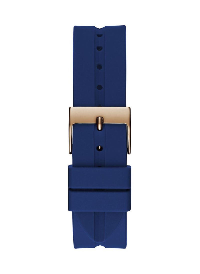 GUESS GUESS Womens Blue Rose Gold Tone Multi-function Watch - GW0618L2  - Image 4
