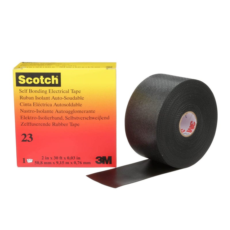 3M Scotch Rubber Splicing Tape 23 2 in x 30 ft Black Professional Premium Grade SelfFusing EPR based Rubber Electrical Insulating Tape Highly Conformable MRO Electrical Construction 1 Roll - Image 2