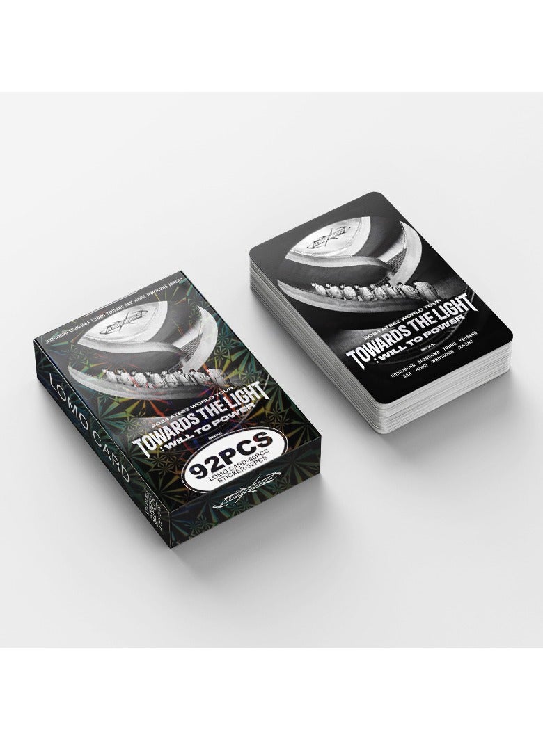 EHOME 92Pcs Ateez World Tour Towards The Light Will To Power Lomo Card And Sticker - Image 4