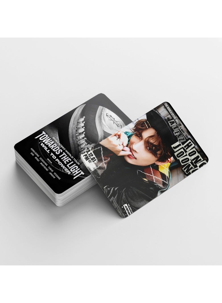 EHOME 92Pcs Ateez World Tour Towards The Light Will To Power Lomo Card And Sticker - Image 5