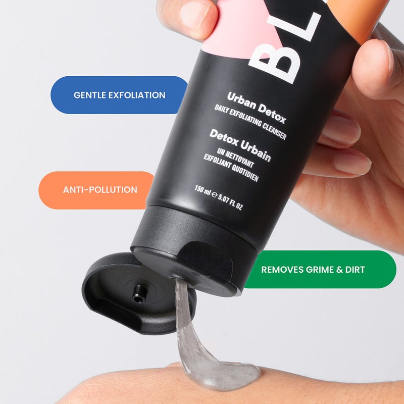 BLAQ Urban Daily Exfoliating Cleanser - Activated Charcoal Face Wash with Aloe and Salicylic Acid for Blemishes, Blackheads and Gentle - Hydrating, Natural Face Exfoliant - Image 4