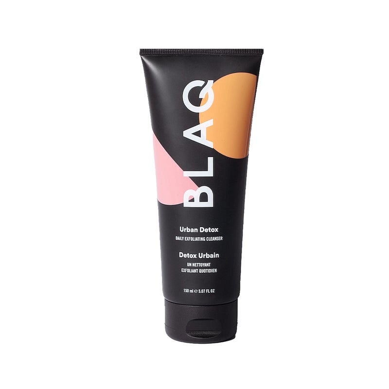 BLAQ Urban Daily Exfoliating Cleanser - Activated Charcoal Face Wash with Aloe and Salicylic Acid for Blemishes, Blackheads and Gentle - Hydrating, Natural Face Exfoliant - Image 1