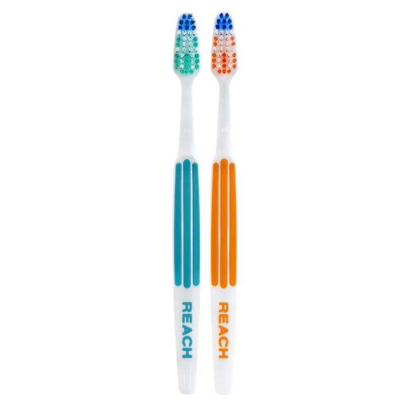 REACH Advanced Design Toothbrushes, Soft, 2-Count (Pack of 6) - Image 1