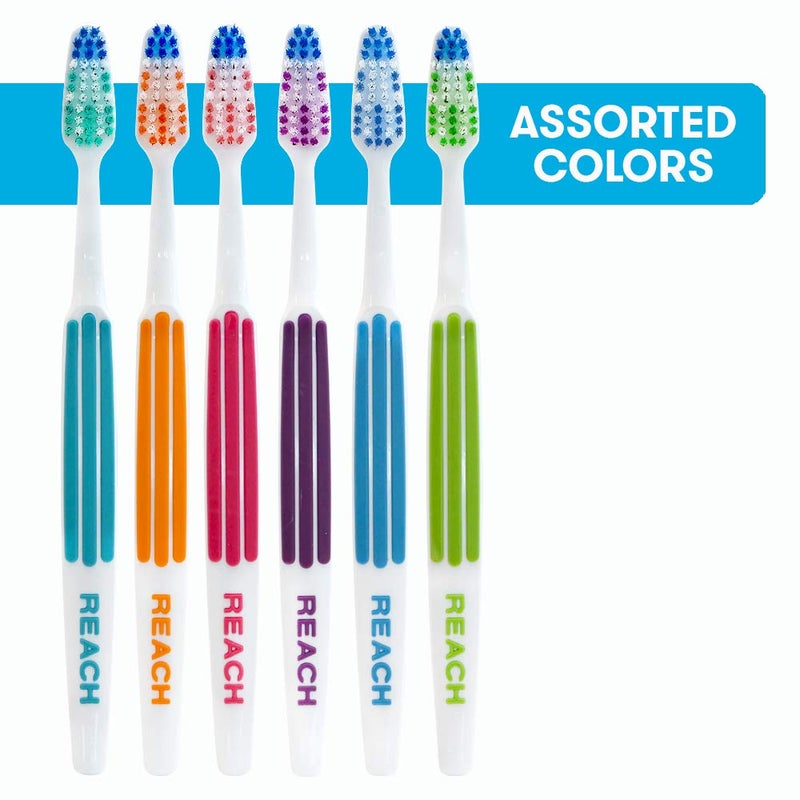 REACH Advanced Design Toothbrushes, Soft, 2-Count (Pack of 6) - Image 3