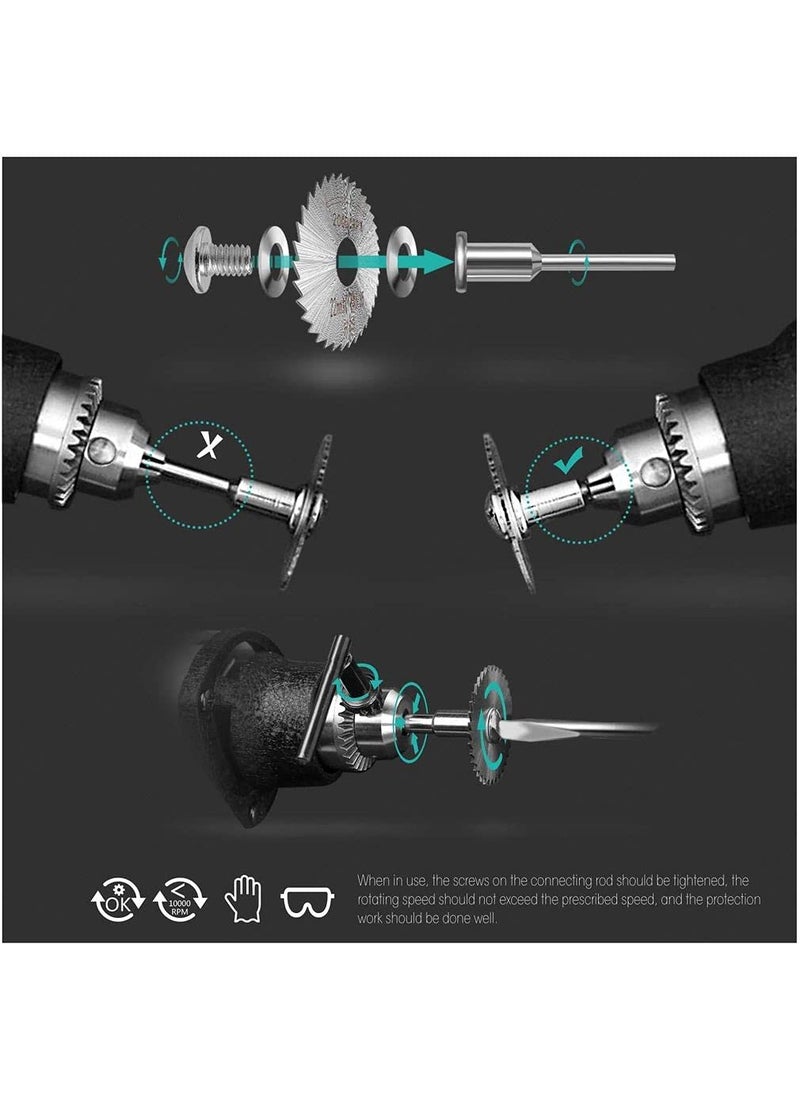 DIY Crafts DIY Crafts CTDIYHI43138 Cutting Wheels Diamond Cutting Wheel HSS Circular Saw Blades Resin CutOff Wheels Keyless Chuck Mandrels  - Image 3
