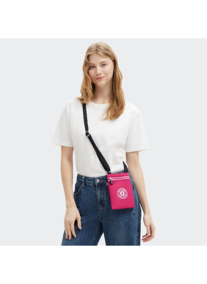 kipling Afia Lite Crossbody with Adjustable Strap, 0.07kg, 0.5L, Resort Pink - Small  - Image 2