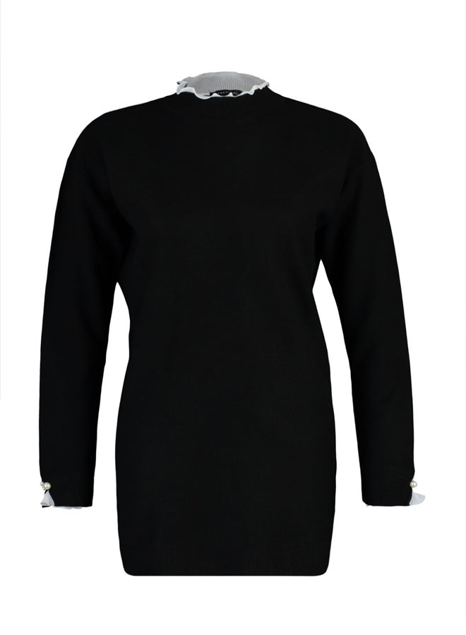trendyol Black Pearl Detailed Knitwear Sweater - Image 5