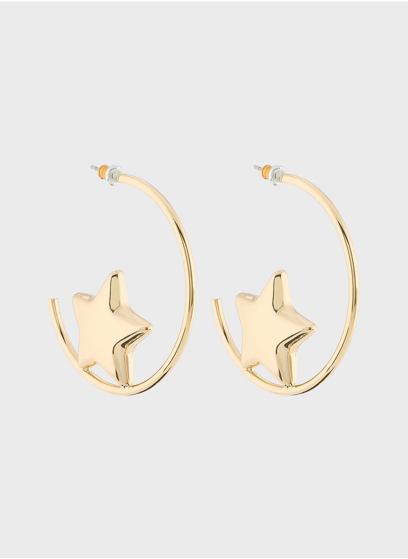 Ginger Star Hoop Earrings  - Image 1