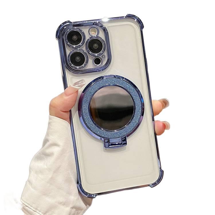 غطاء واقي، أسود، حامل قائم، TPU، مقاوم للصدمات لـ iPhone 12 بوظيفة حامل من مادة TPU باللون الأسود خفيف الحمل للاستخدام الداخلي للاستخدام الشخصي - Image 5