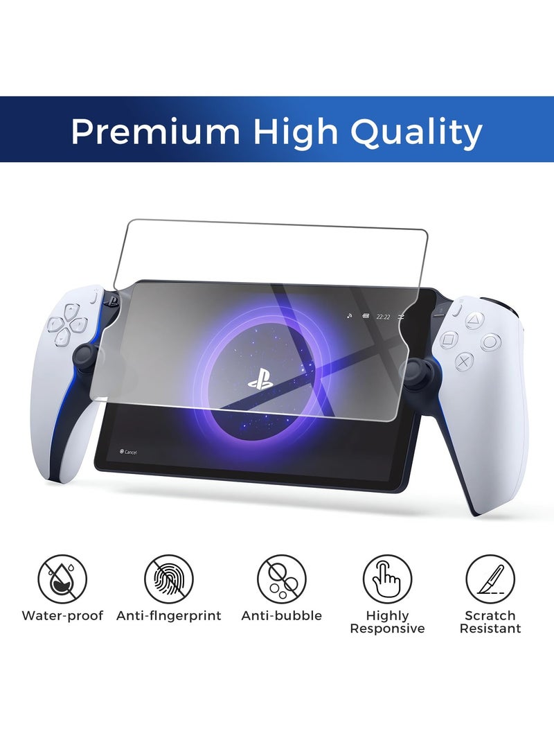 3 Pack Screen Protector for Sony Playstation PS5, Ultra HD Anti-Fingerprint Tempered Glass, Bubble Free Film, Compatible with PS5 Portal Handheld Gaming Console - Image 3